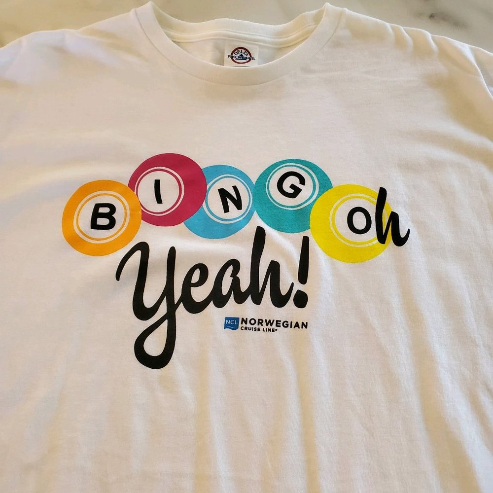 Norwegian Cruise Line Bingo T-Shirt size XL